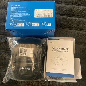 CLABEL Label Maker Machine with Tape, 221B Thermal Bluetooth Label Printer